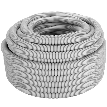 Vlnitá rúra RKGL 16mm 320N Peszel s pilotom na ochranu káblov 50m sivá AKS ZIELONKA