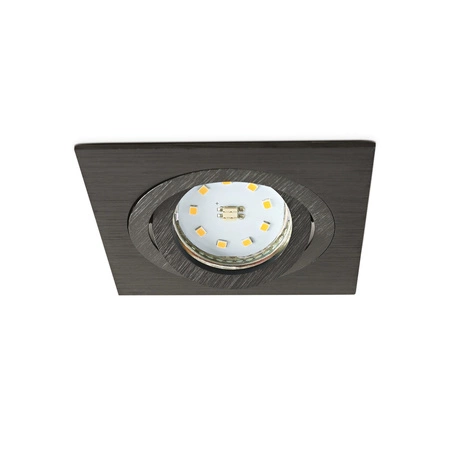 Zápustná montáž GU10 Halogénová zapustená bodová sieťka Black Square Kobi