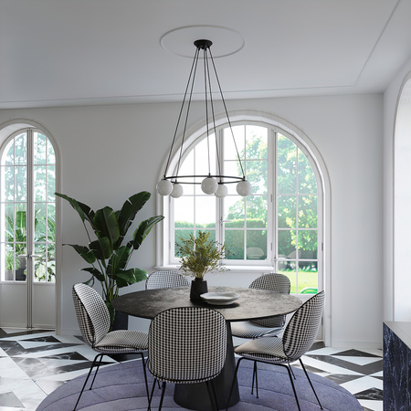 Stropné závesné svietidlo 3x G9 Luster Geometrický čierny Moderný Yoli Sollux