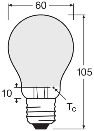 4x LED žiarovka A60 E27 6,5W = 60W 806lm 2700K teplá biela 300° BASE Osram