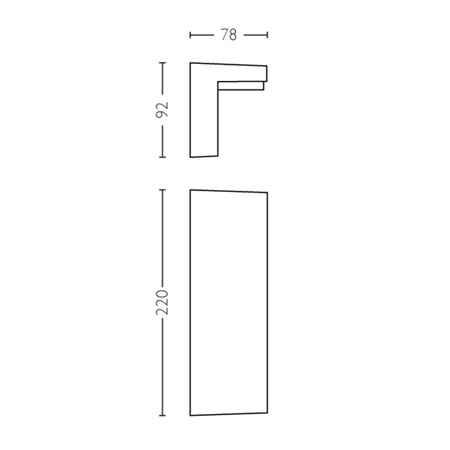 Záhradné nástenné svietidlo Vonkajšia fasádna LED lampa 9W 1000lm 4000K IP44 Antracit Bustan Philips