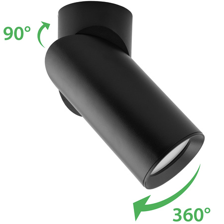 Stropné svietidlo Plafond SPOT TUBA Reflektor Halogénové šikmé svietidlo GU10 TABULA LUMILED