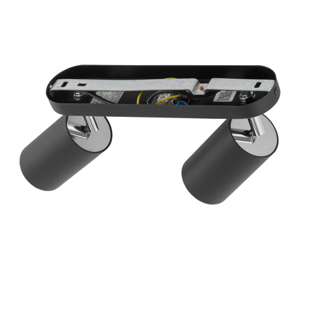 EYE SPOT 6020 Nowodvorski 2x GU10 čierna moderná reflektorová bodová lampa s povrchovou montážou