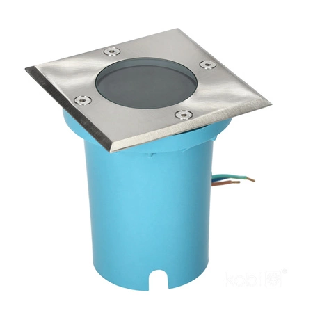 Entrada Kobi štvorcová zemniaca zásuvka GU10 IP65 chróm