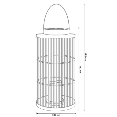 Solárny lampáš čierny so súmrakovým senzorom Fascino Sanico Goldlux