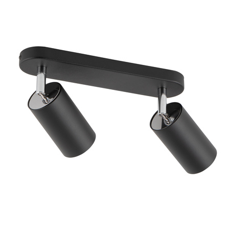 EYE SPOT 6020 Nowodvorski 2x GU10 čierna moderná reflektorová bodová lampa s povrchovou montážou