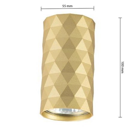 Halogénová žiarovka s reflektorom GU10 s povrchovou montážou Masterled Round Gold Glamour