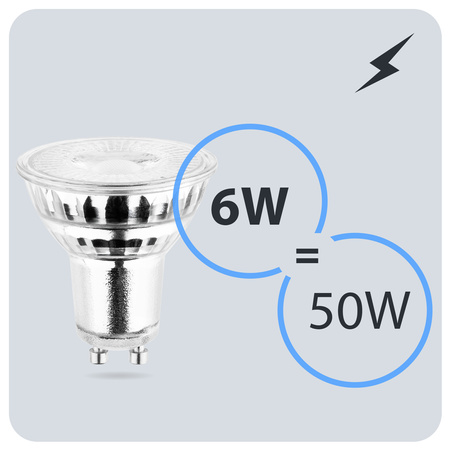 LED žiarovka GU10 reflektor PAR16 6W = 50W 580lm 4000K neutrálna biela 38° LUMILED