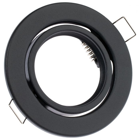 Svietidlo HALOGEN na zapustenú montáž Pohyblivý okrúhly grafitový plech GU10 MR16