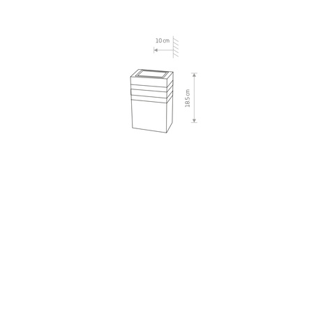 Vonkajšia záhradná lampa E27 čierna Vodotesné svietidlo na povrchovú montáž IP54 Moderné RIO 4423 Nowodvorski
