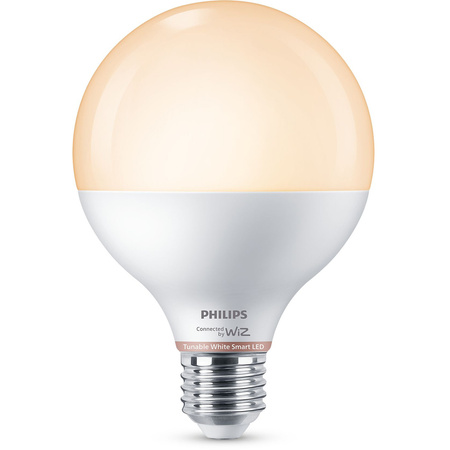 LED žiarovka E27 Sphere G95 11W = 75W 1055lm 2700-6500K TW Smart SMART WiFi Bluetooth App WiZ Philips