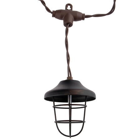 SOLAR GIRLAND 10x kovová lucerna 4,5 m záhradná dekoratívna dekoratívna 3000K teplo