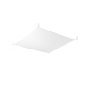 Povrchové stropné svietidlo 4x G13 Plafond Rectangular White Minimalist Luna Sollux