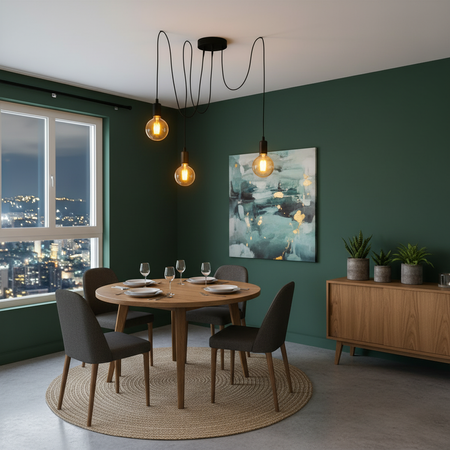 Stropné závesné svietidlo ARANE PAZYK 3 ramená pre LED 3x E27 LUMILED