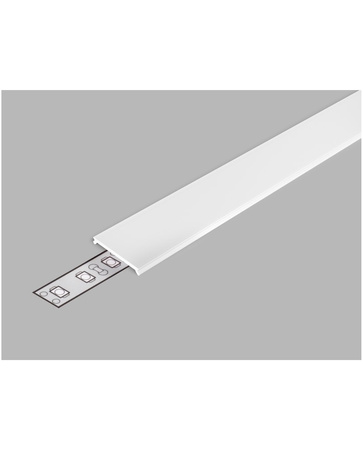 Tienidlo pre povrchovú montáž nábytku KM48 Milk 2m