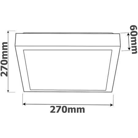 Plafond Stropné svietidlo 2x E27 Kúpeľňa Povrchová montáž 140° so snímačom pohybu IP44 Square Black Solen Masterled
