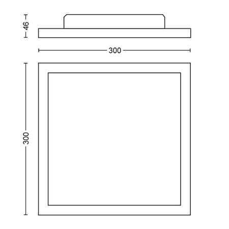 Panelové LED stropné svietidlo na povrchovú montáž 30x30 cm 19W 1940lm IP20 White Ambiance TW White Smart SMART Zigbee Bluetooth Aurelle + diaľkové ovládanie Philips HUE
