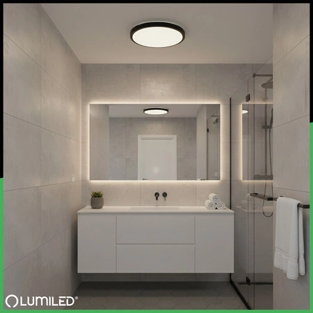 Plafond LED povrchová montáž MILEO 72W IP44 CCT biela okrúhla 50cm + LUMILED PILOT