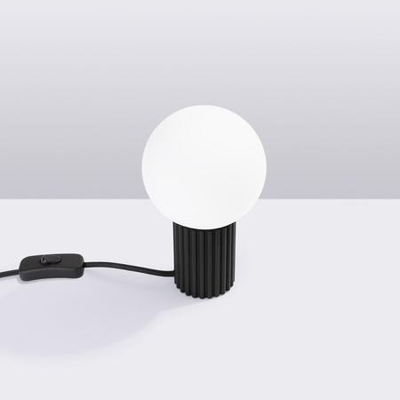 Stolná stolová lampa G9 Round Black Modern Matte Halo Sollux