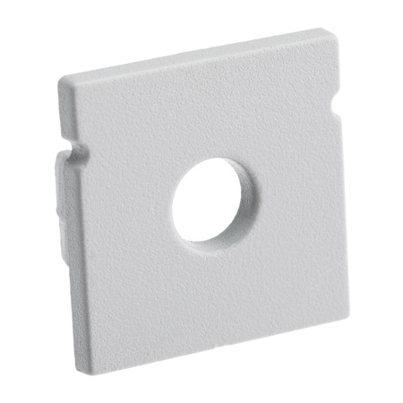 Krytka pre povrchovú montáž profilu KM38 s otvorom sivý plast