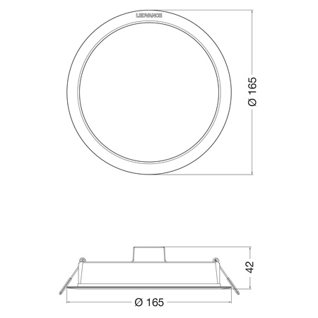 LED zapustené stropné zapustené bodové svietidlo 13W 1300lm 4000K neutrálna biela Mesh White Downlight Ledvance