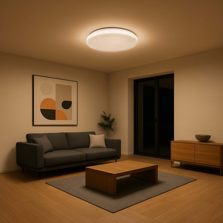 Plafond LED stropné svietidlo 100W 11200lm CCT 115° biela stmievateľné Pilot Pirius Sanico Goldlux