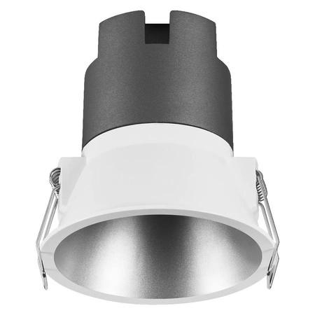 LED zapustené stropné zapustené bodové svietidlo 10W 800lm 4000K, neutrálna biela sieť biela strieborná Downlight Slim Ledvance