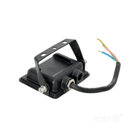 LED reflektor Vonkajšie záhradné 10W 735lm 6500K Studené 120° IP65 IK05 Čierna MH Kobi