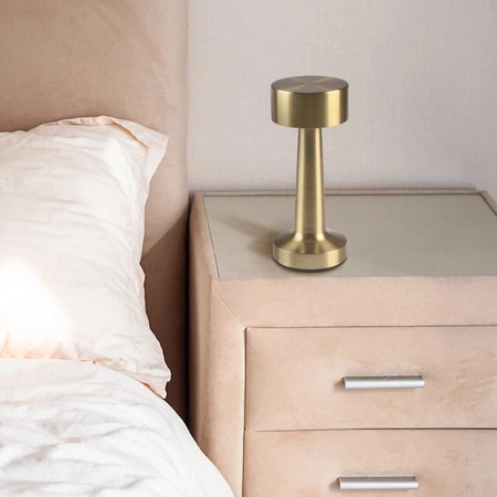 Jednoducho Sanico Goldlux Gold Stmievateľná LED stolová lampa