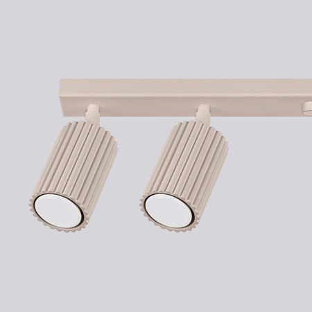 Reflektorové stropné svietidlo 6x GU10 Hliník Taupe Carbon Deep Space SL.1766 Sollux