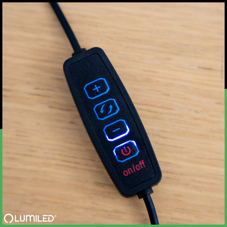 Stolná lampa LED 8W CCT kresliaca stolová lampa 3x zväčšovacie sklo LUCA 2 čierna LUMILED