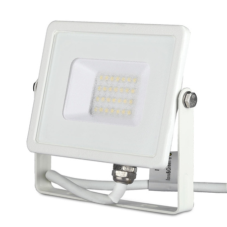 LED reflektor 20W 1600lm 6400K IP65 biely Samsung Chip VT-20-W V-TAC