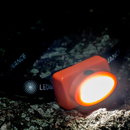 LED hlavová baterka 2,2 W 100 lm 6500 K studená biela oranžová baterka Ledvance