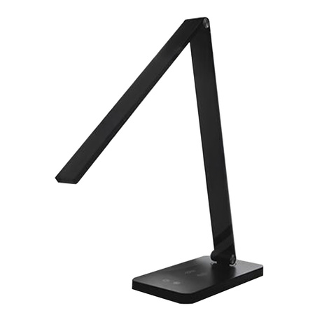 Stolová nastaviteľná stolová lampa LED 7W 420lm 2700/4000/4500/5000/6000K CCT Nabíjateľné školské nočné svetlo USB Stmievateľné vypínač čierny Ingrid Masterled