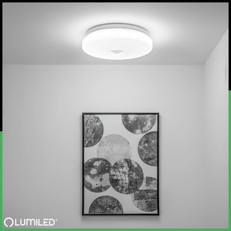 LED plafón Povrchová montáž 24W NOTUS 2 Round Motion Sensor IP44 33 cm LUMILED