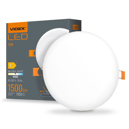 LED panel Zapustené svietidlo 15W 1950lm 4000K, neutrálna biela Videx