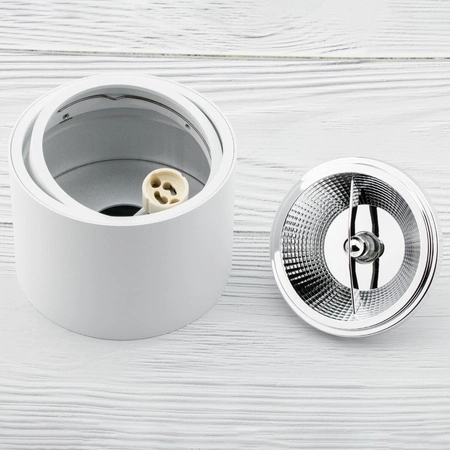 Povrchové svietidlo HALOGEN 15W Spot Tuba Moving white LED žiarovka GU10 ES111 COB 3000K LUMILED