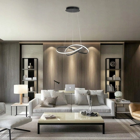 LED stropné závesné svietidlo 30W 2300lm 4000K Neutral Black Matte Tavi Masterled