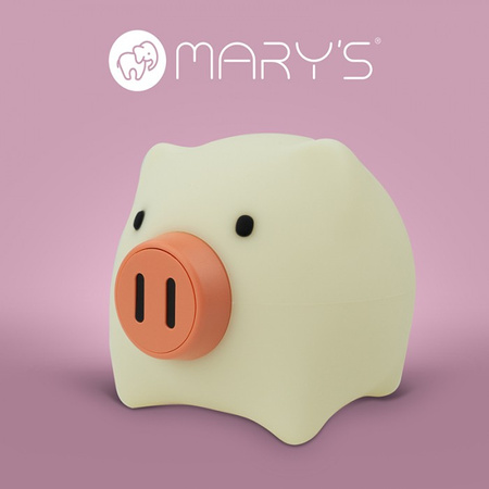 Detské LED 2,4W 1800-6500K s premenlivou CCT USB dobíjateľné 900mAh biele nočné svetlo MARY'S PIG