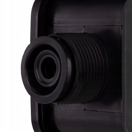 PG16 75x75x33mm Hermetická inštalačná krabica na povrch s vývodkami čierna PAWBOL