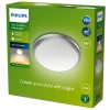Záhradný plafón LED 6W 600lm 2700K IP54 Vodotesný nikel Doris Philips