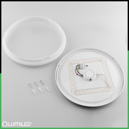 LED stropný plafón 18W NOTUS 2 Round IP44 33 cm LUMILED