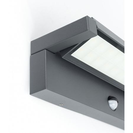 Záhradné nástenné svietidlo LED REN 27W 4000K IP65 so snímačom pohybu PIR SU-MA