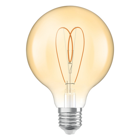Dekoratívna LED žiarovka G95 Sphere E27 8W = 60W 806lm 2200K teplá biela CRI90 300° Amber Dimmable Vintage 1906 Osram