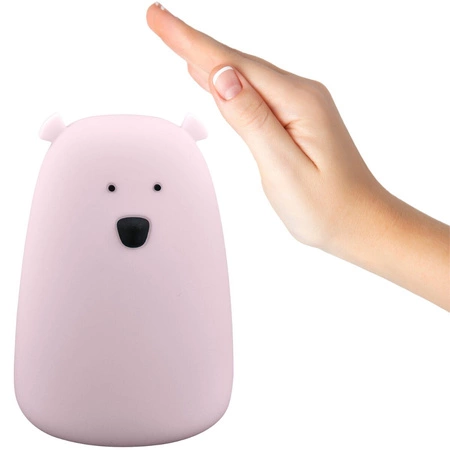 Dekoratívna lampa 0,8 W 3000K RGBW ružová Stmievateľná medvedík TAP TAP Sanico Goldlux