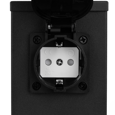 Záhradný stĺpik IBERI Outdoor Standing 230V 22cm 2x sieťová zásuvka LUMILED