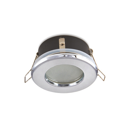 Halogénové zapustené bodové svietidlo GU10 Chrome Round Kobi