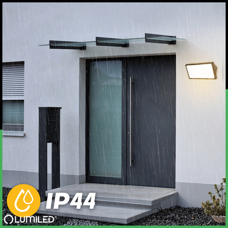 Vonkajšia záhradná lampa CCT nástenná lampa 20W LED IP44 MAVIS LUMILED