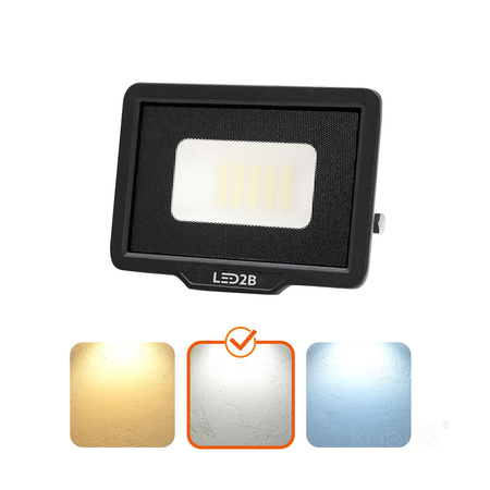 Vonkajšie LED reflektory Garden 20W 1600lm 4000K neutrálna biela 120° IP65 Black MH Kobi