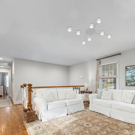 Luster Stropné svietidlo 8x GX53 LED biela Moderné Videx